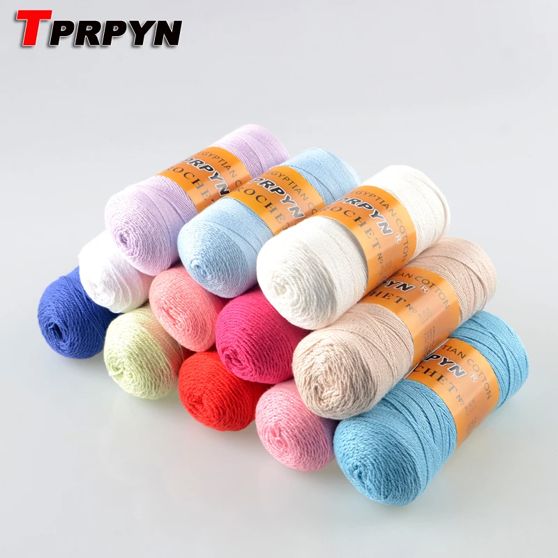 TPRPYN 1 шт. = 90 г летняя хлопковая кружевная пряжа для вязания крючком y13505|cotton yarn|lace