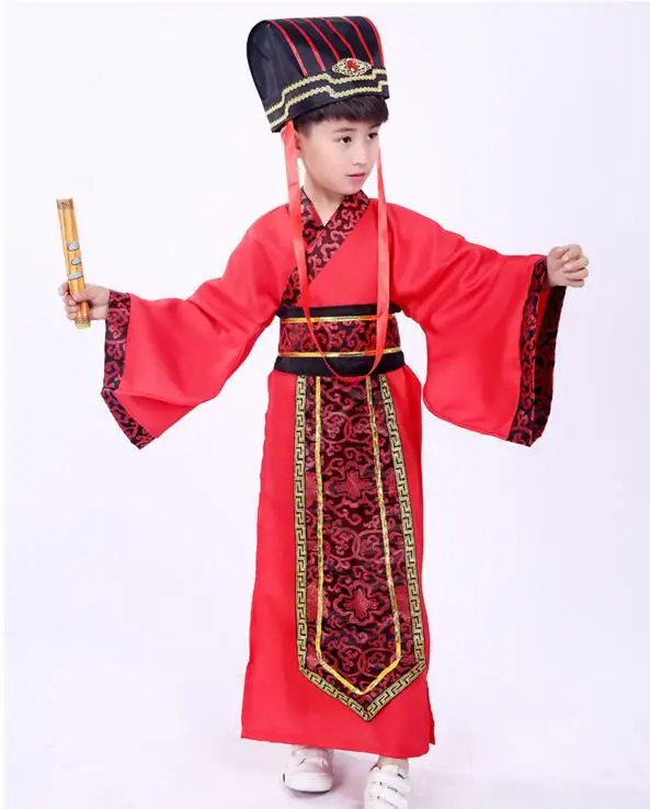 Китайский древний детский танцевальный костюм для мальчиков Hanfu | Тематическая
