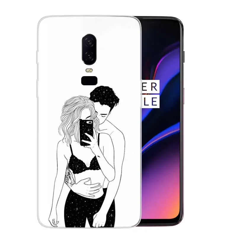 Роскошный мягкий силиконовый чехол для телефона OnePlus 5 5T 6T 6 с рисунком |