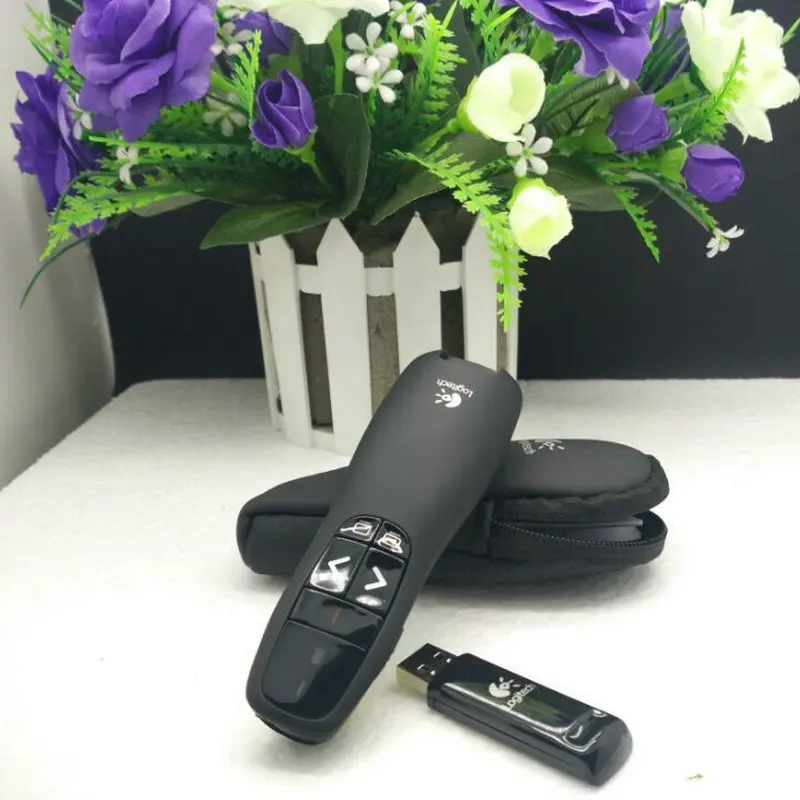 QIYING logitech R400 2 4 ГГц беспроводной пульт дистанционного управления с USB листания