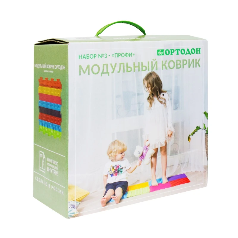 Детский массажный коврик ОРТОДОН набор Профи (8 пазлов)|Коврики развивающие| |