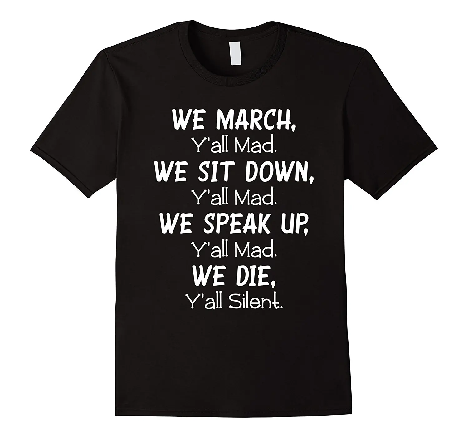 Мужская футболка с забавным дизайном We March Ya'll Mad Black Lives Matter высококачественные