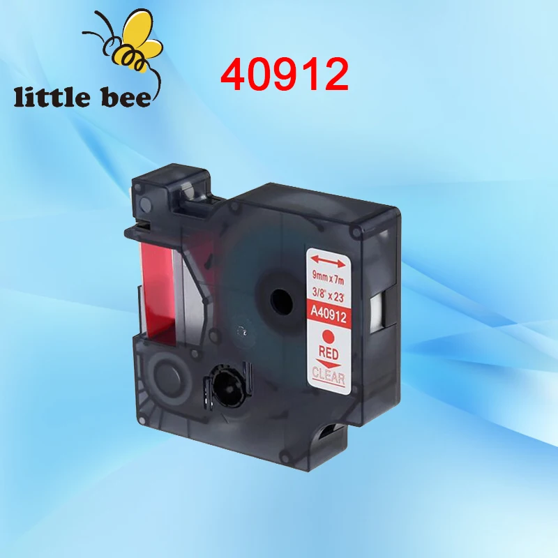 Лента для этикеток диаметром 9 мм совместимая с DYMO LP100 LP150 LP200 LP250 LP300 LP350 LM100 LM110 LM1 40912