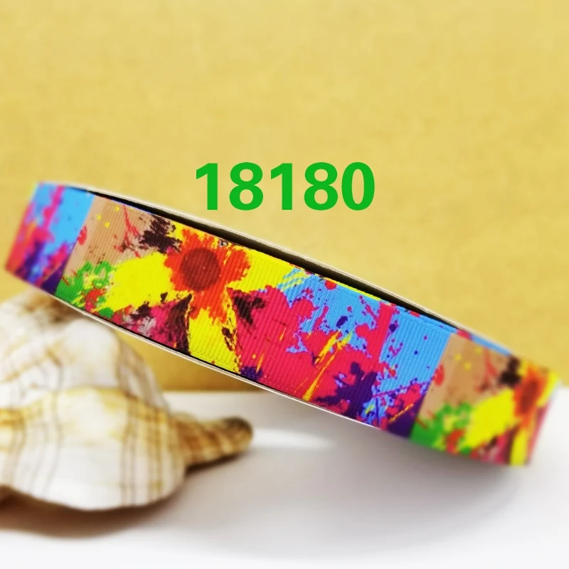 Бесплатная доставка 50 ярдов мультфильм печатных grosgrain ленты 18306 | Дом и сад