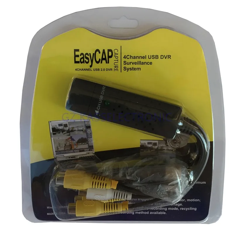 Система видеонаблюдения USB2.0 easycap 25 fps формат forPAL и 30 NTSC бесплатная доставка|surveillance