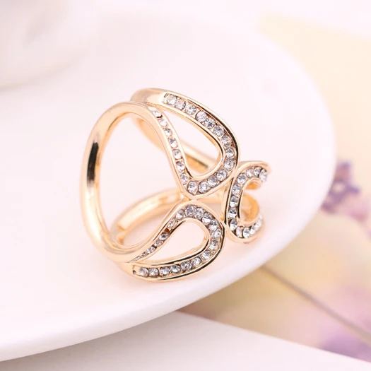 New Fashion Silver/Gold AlloyRhinestone Three Round Rings Women Silk Scarf Buckle High Quality 5X009 |