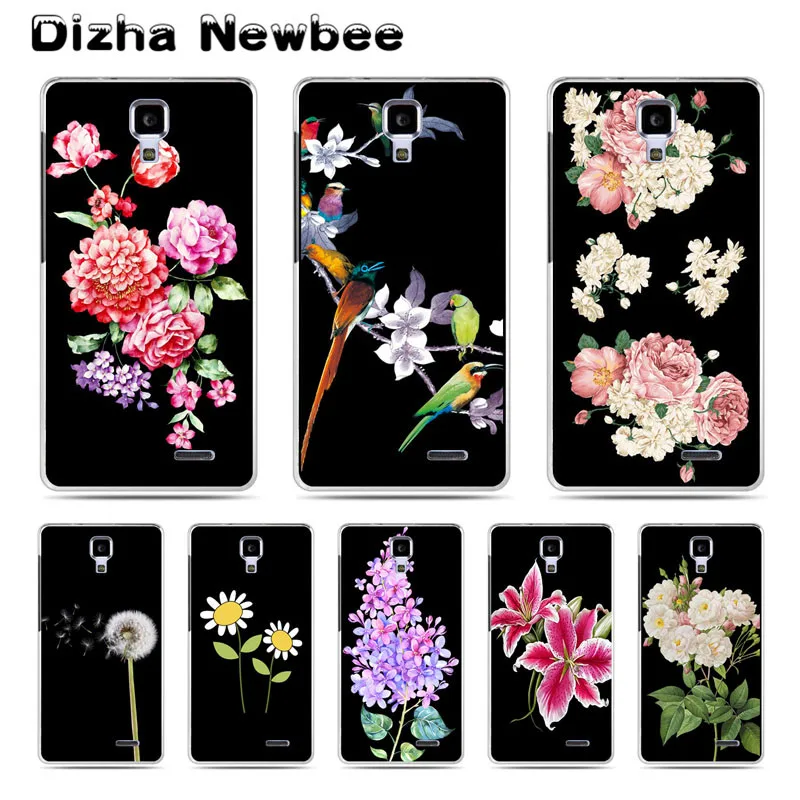 case for lenovo a536 a5000 a1000 a2010 vibe c c2 b a1010 cover Silicon Flowers plant Painting Soft TPU Back Phone Coque |