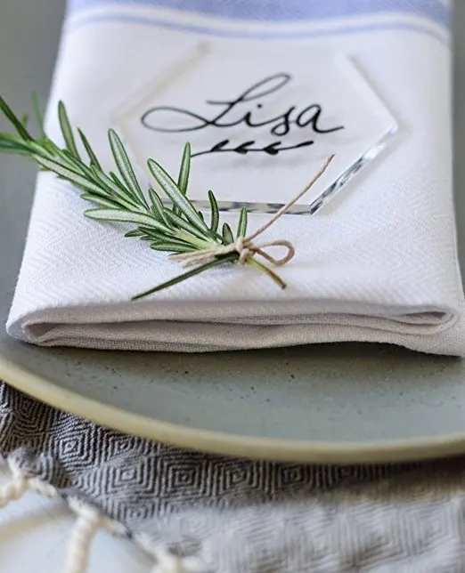 Акриловый прозрачный акриловый Экстра толстый шестигранный Эскорт карты для