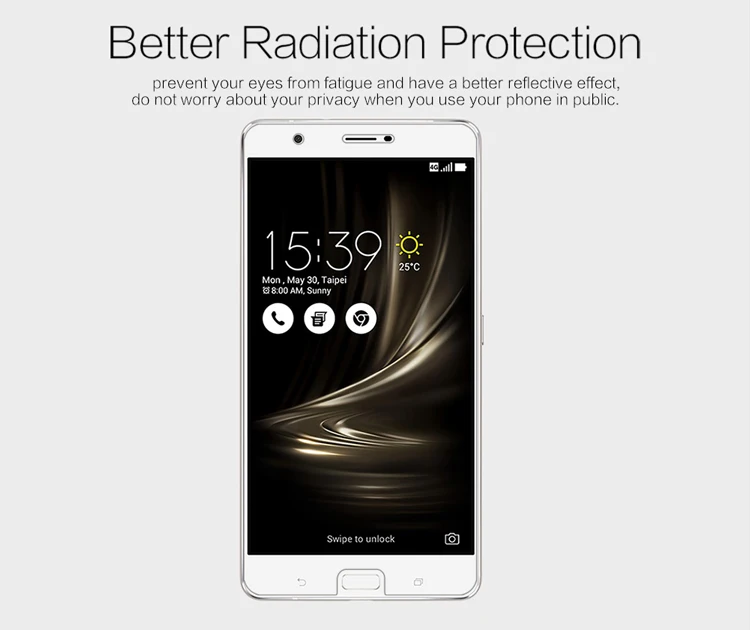 NILLKIN С Антибликовым Покрытием Экран Протектор Фильм Гвардии для Samsung Asus Zenfone 3