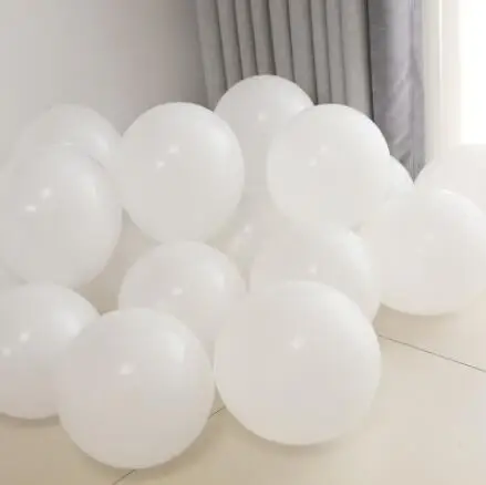 White Шары макарон, 50 шт., 100 шт., 10 дюймов, баллоны с гелием, украшения для свадьбы, дня рождения, вечеринки, Детские балоны, Детские душевые Декорации для мальчиков и девочек - Цвет: White