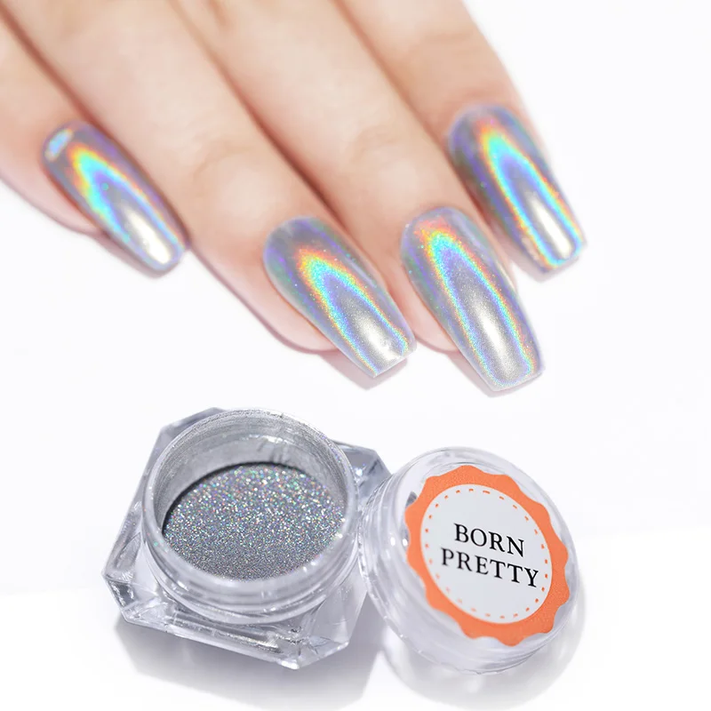Порошок для дизайна ногтей BORN PRETTY 0 5g блестящая лазерная порошок с голограммой