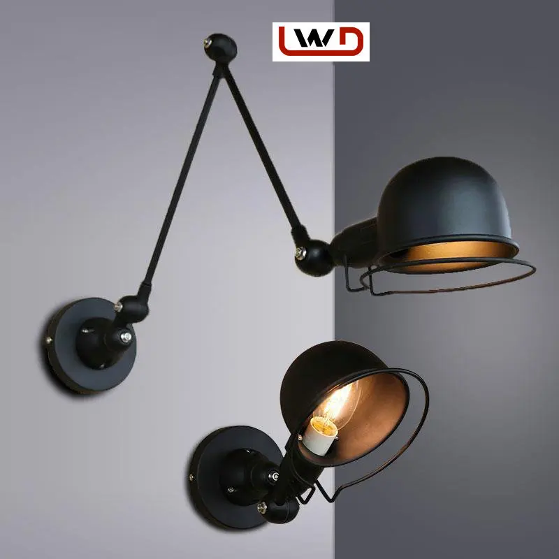 RetroIronWall LampSimple и ModernAdjustable поворотный кронштейн для настенные бра открытый