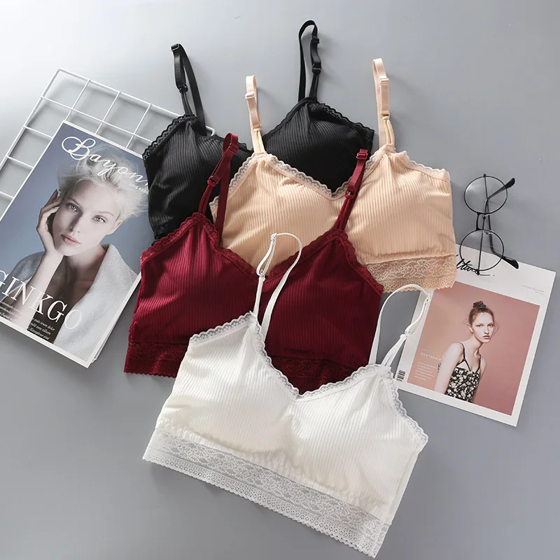 2019 новые женские кружевные нить с затянутой грудью Ice Silk Красота задняя