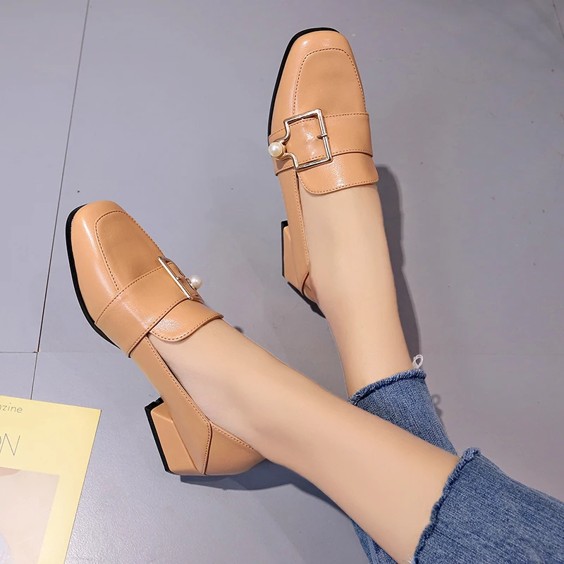 

2019 New Fashion Pearl Oxfords Casual Shoes for Women Flats Plus Size Women Shoes Woman Black Comfortable Slip on Ladies Shoes