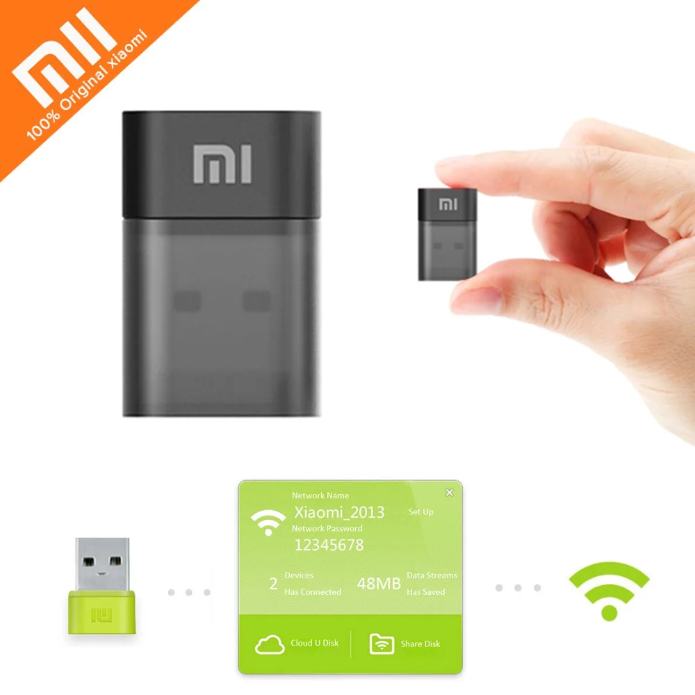 Оригинальный Xiaomi 150 Мбит/с 2 4 ГГц Портативный беспроводной Mini USB маршрутизатор Wi Fi