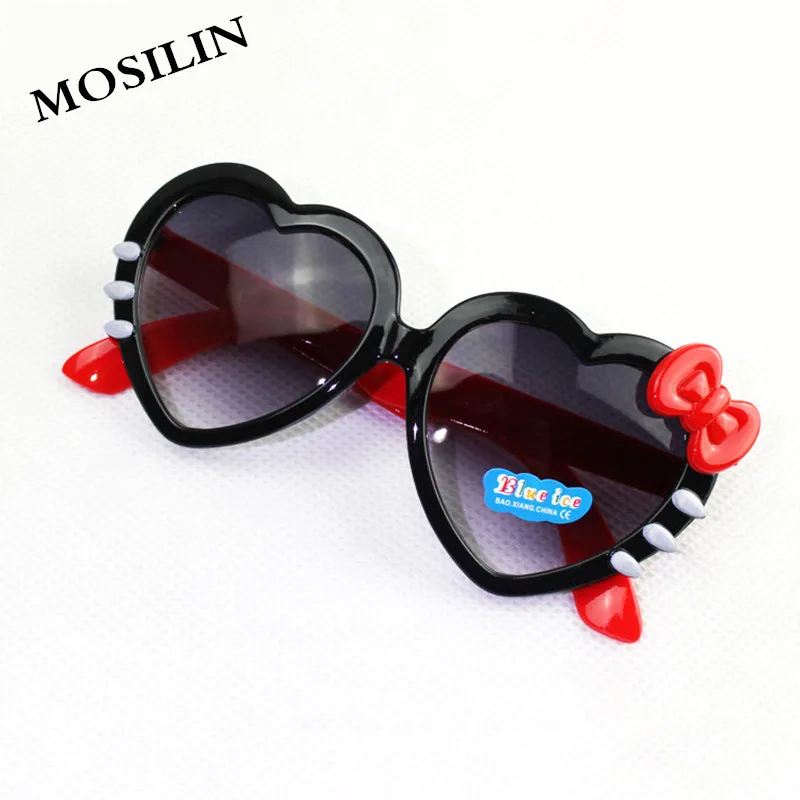 MOSILIN Для детей солнцезащитные очки мода в форме сердца милые UV400 дизайнер кадр для