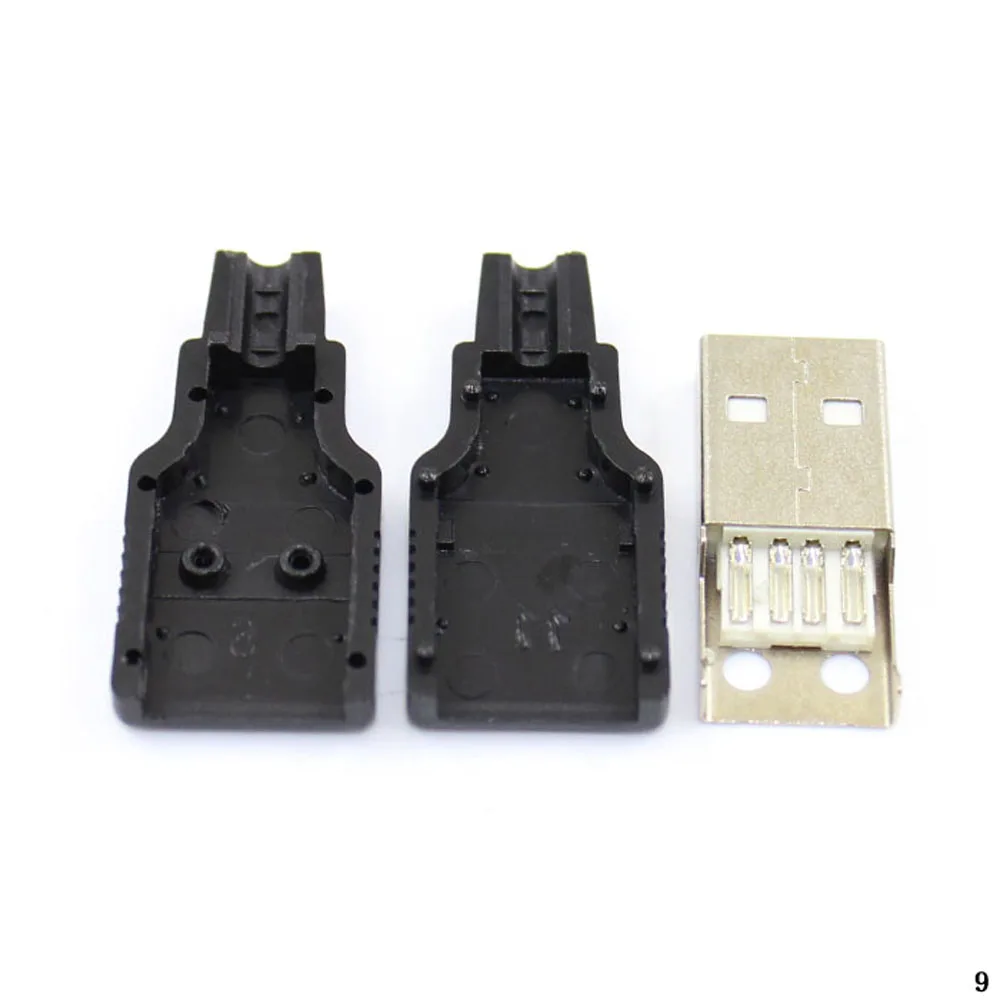 ChengHaoRan 1000 шт. DIY штекер USB разъем пластиковый чехол адаптер Подключение 2 0 PCB SDA