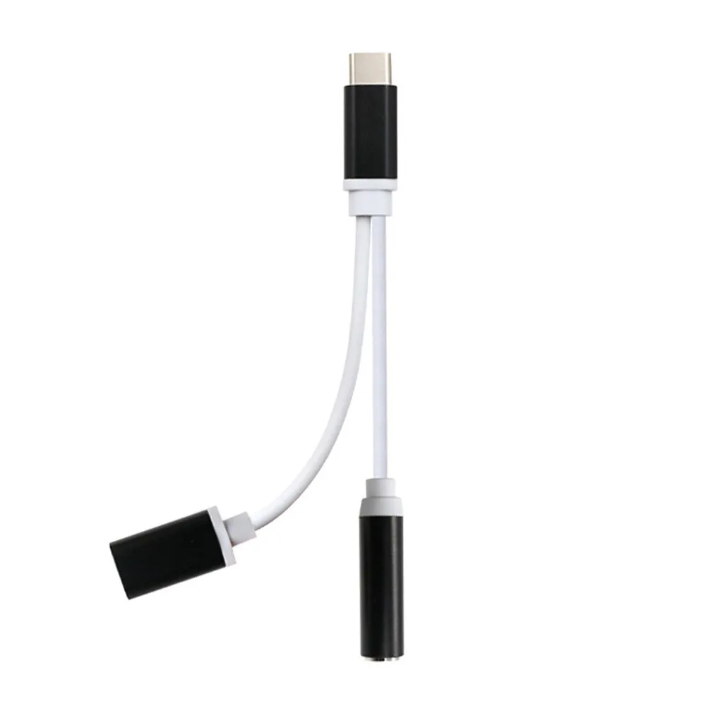 12 5 см USB Type C до 3 мм разъем AUX для наушников аудио сплиттер адаптер кабель из