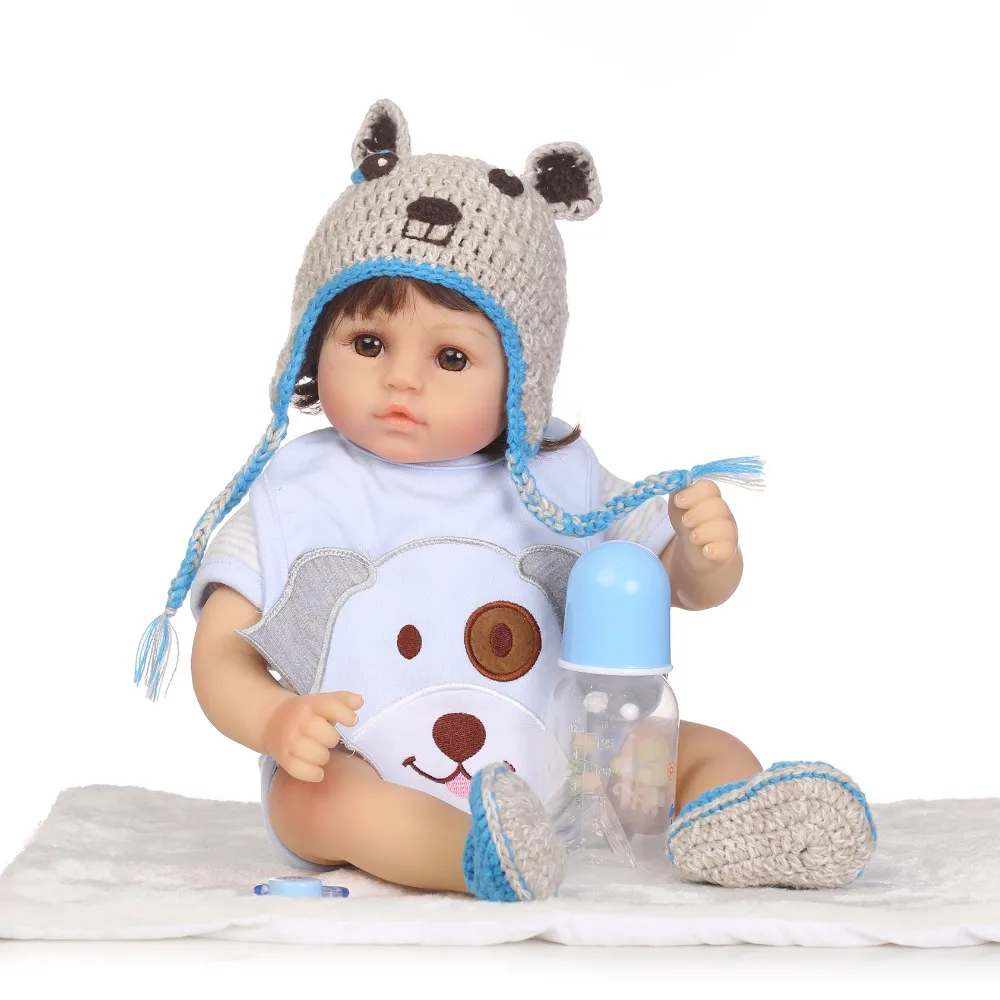 NPKCOLLECTION 47 см силиконовая кукла reborn baby girl Кукла оптовая продажа игрушки для