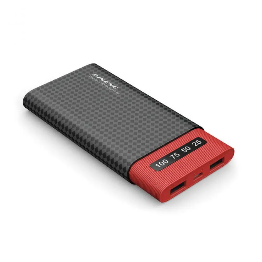 PINENG power Bank 10000 мА/ч PN 981 внешний аккумулятор светодиодный индикатор двойной USB