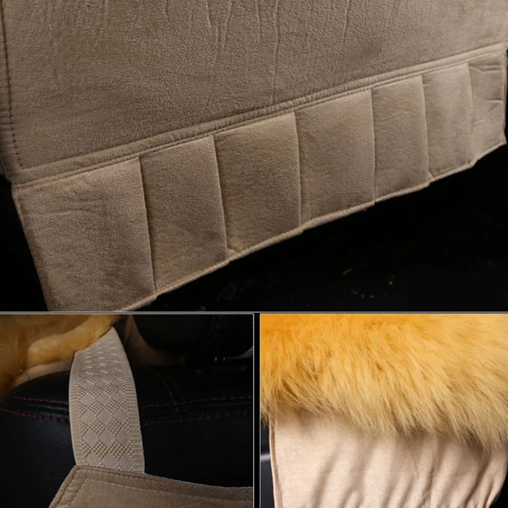 100% натуральный мех Австралийская овчина автомобильные чехлы для сидений