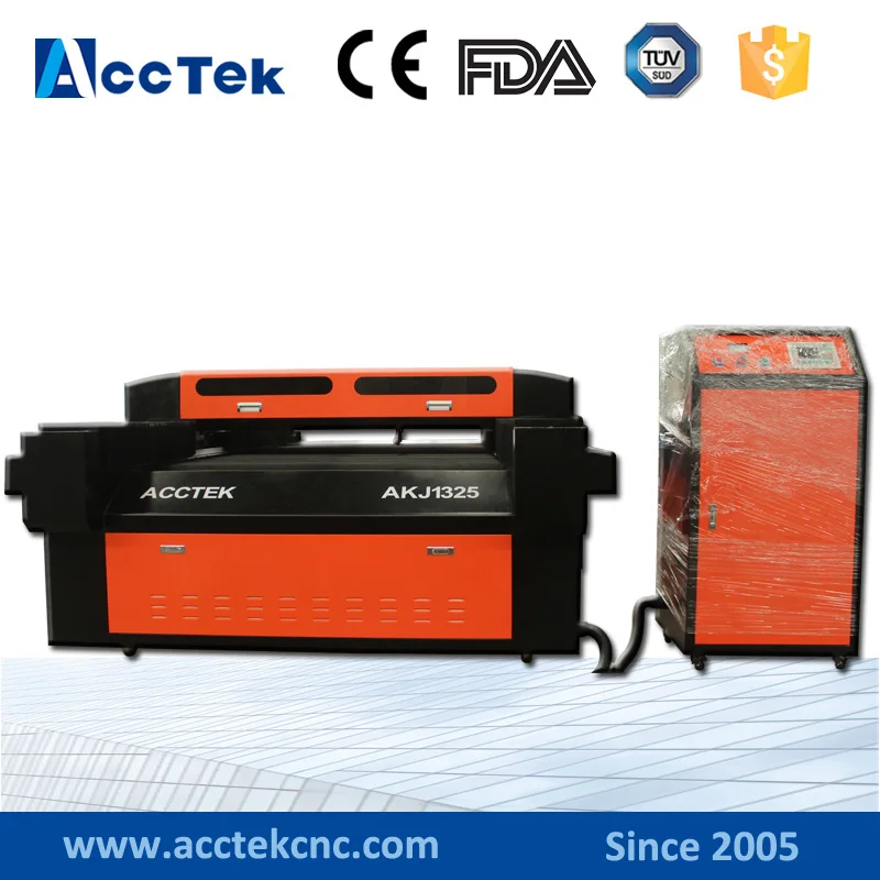 New machine double ballscrew transmission Leadshine driving system and servo motor laser cutting engraving AKJ1325 | Инструменты