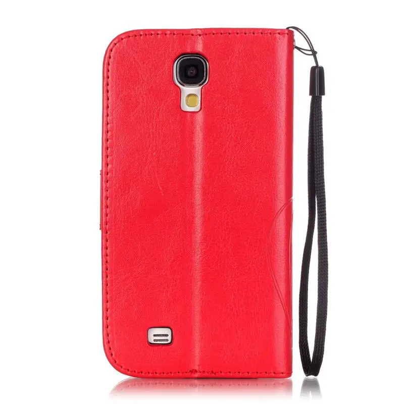 Кожаный чехол для Samsung Galaxy S4mini 9190 кошелек откидная крышка телефона подставка с