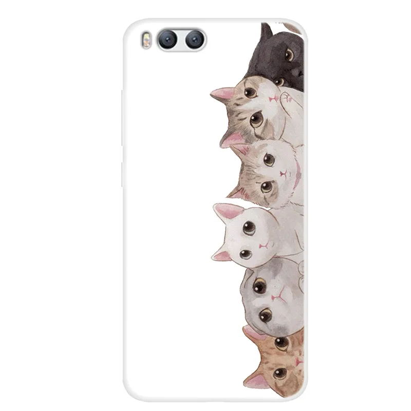 Модный милый чехол для телефона с мультяшными животными Xiaomi Mi 6 рисунком мягкий