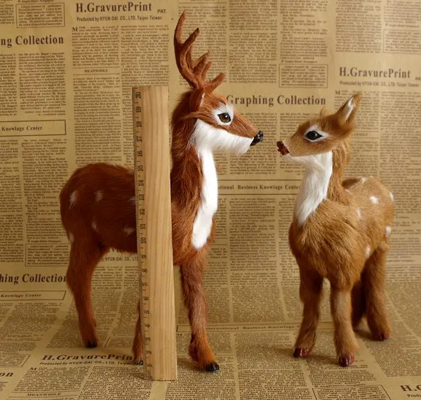Sika deers/модель из полиэтилена и меха для мужчин женщин одна партия/2 шт. украшение