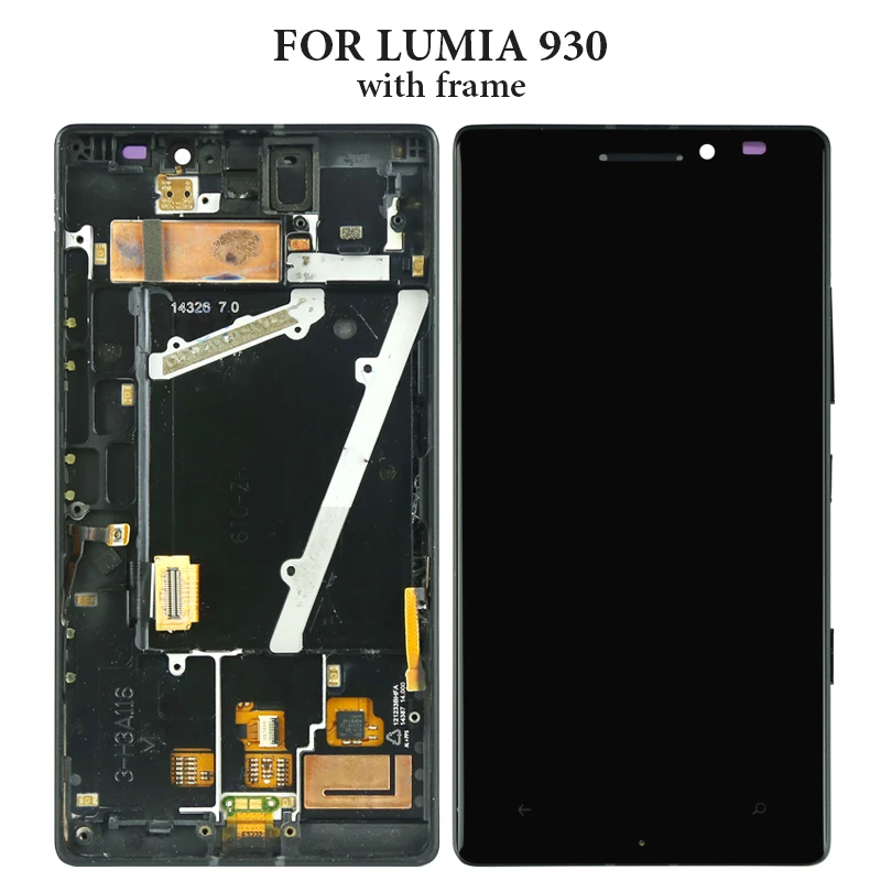 Сенсорный ЖК-экран для Nokia Lumia 4 5 N925 925 RM-893 дюйма с рамкой |