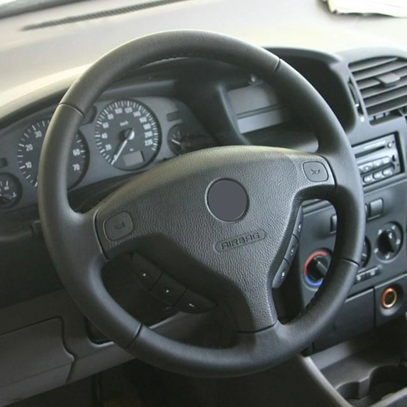 Черный искусственный кожаный чехол рулевого колеса автомобиля для Opel Zafira A 1999-2005 Buick Sail Opel Astra G H 1998-2007 крышка колеса