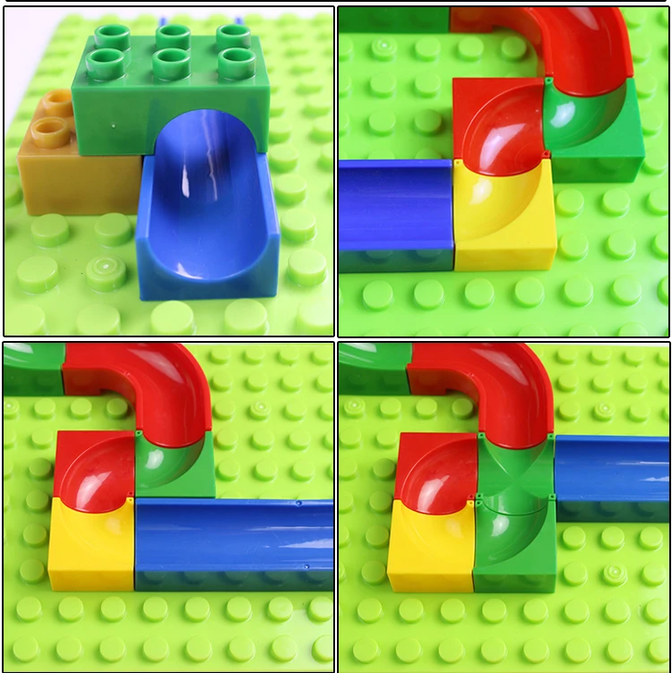 10 шт. сборные пластиковые блоки Duplo Marble Run детали для детей креативные Развивающие