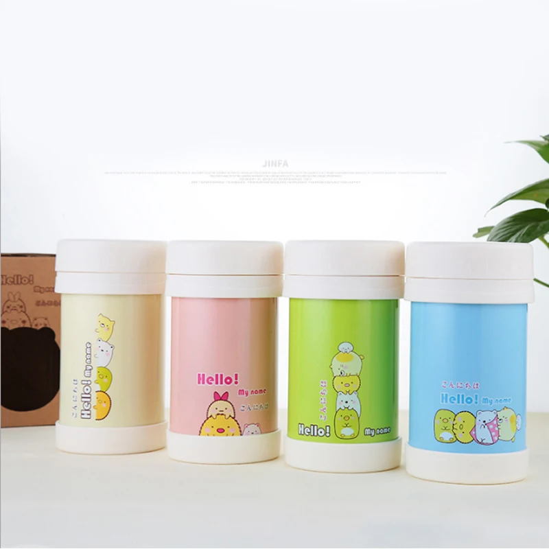 

NHM 1 шт. 304 нержавеющая сталь Мультфильм Сохранение тепла горшок тушеный стакан детей студентов пить инструменты