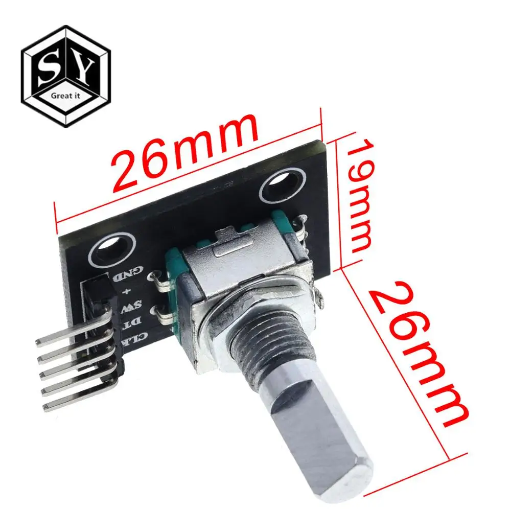 1 шт. поворотный модуль энкодера Grear IT на 360 градусов для Arduino плата разработки