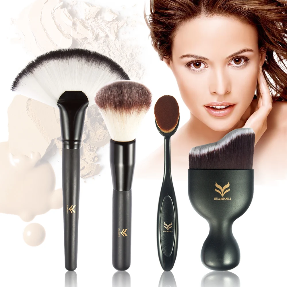 Супер сочетание 4 шт. плоской головкой Foundation Brush | Красота и здоровье
