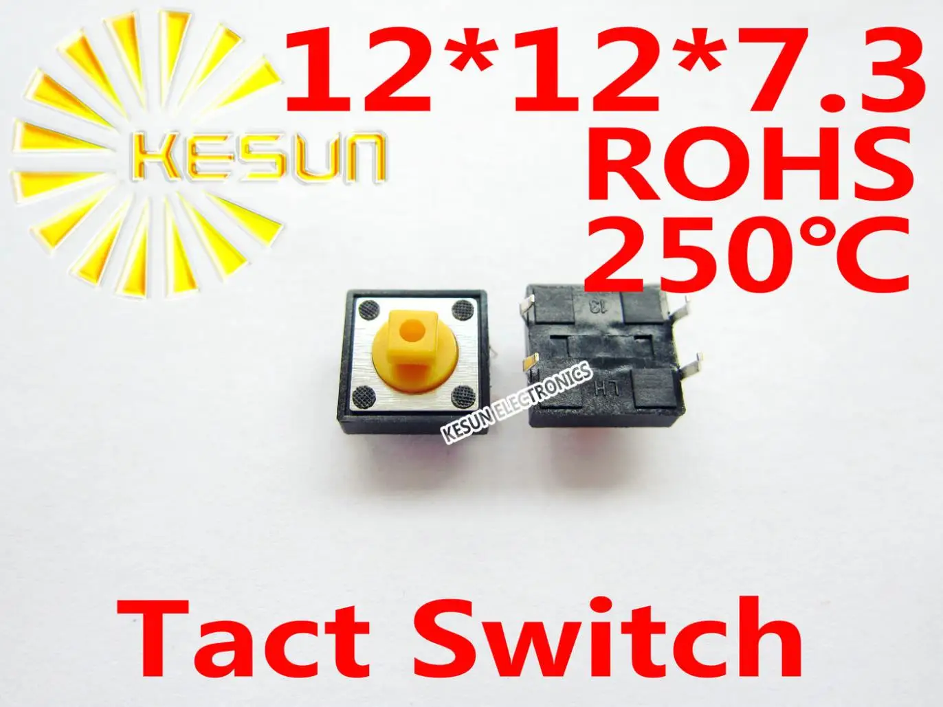 

FREE SHIPPING 500PCS DIP 12X12X7.3MM Tactile Tact Push Button Micro Switch Momentary ROHS