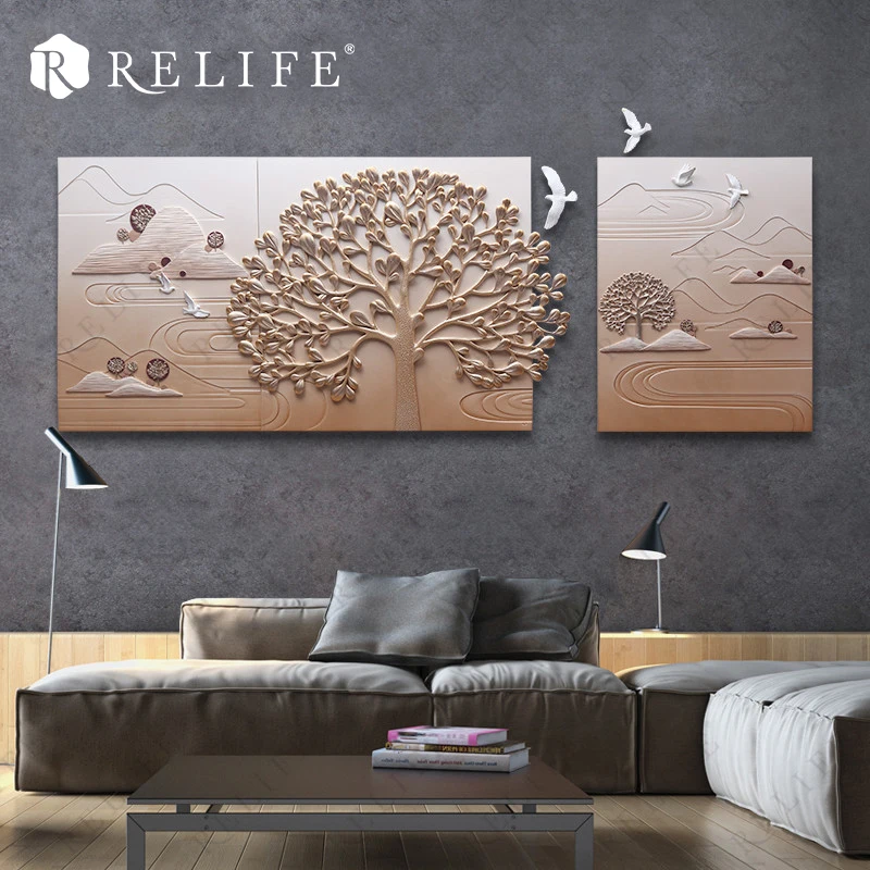 3 Панели комбинированное украшение настенные картины для гостиной натуральный
