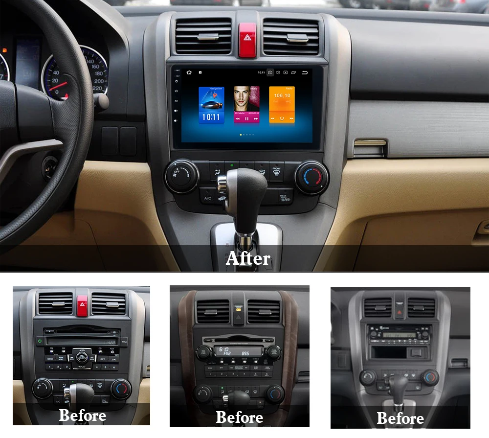Dasaita " Android 9,0 Автомобильный gps радио плеер для Honda CRV 2006-2011 с восьмиядерным 4 Гб+ 32 ГБ авто стерео Мультимедиа Видео DAB