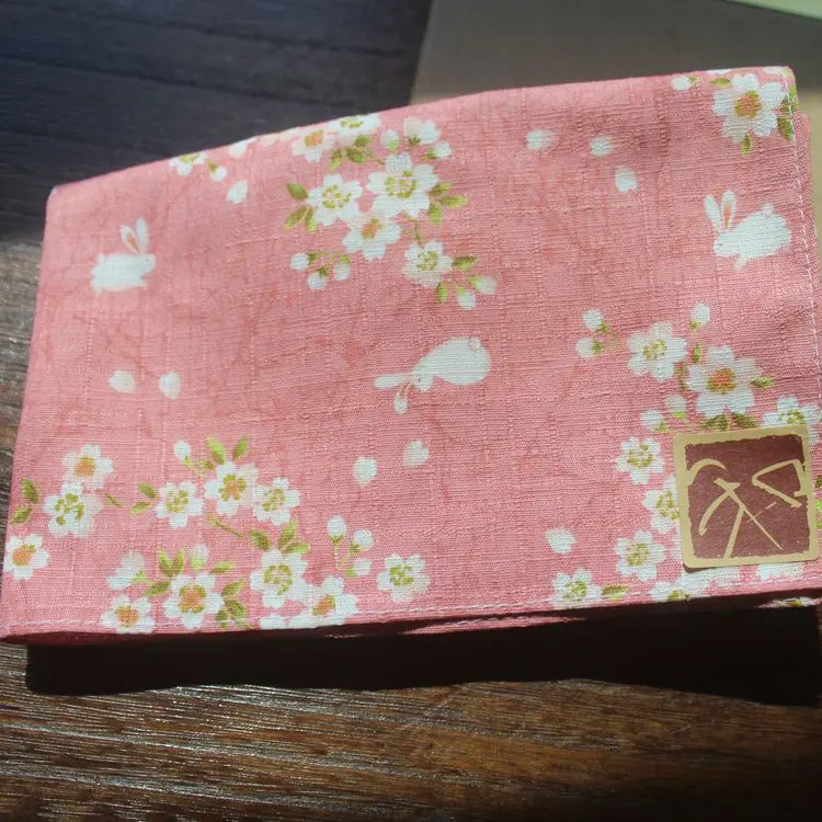 (2 шт./лот) Женский носовой платок furoshiki хлопок 100%/японский стиль Сакура печать 35