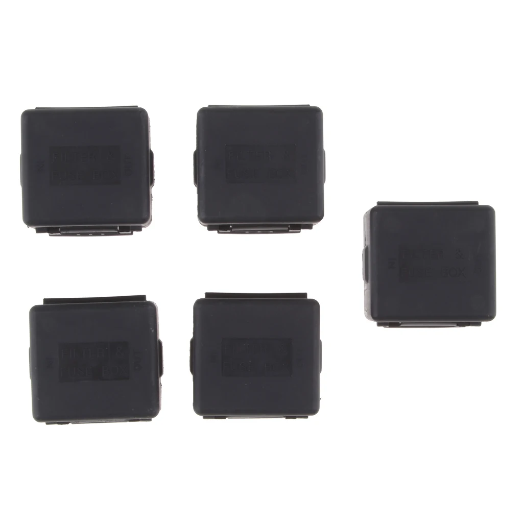 5 Set Fuse Housing Box Case Cover Protector For Automobile And Motorcycle Applications &amp Built-in Fuses 42*26*38mm | Автомобили и