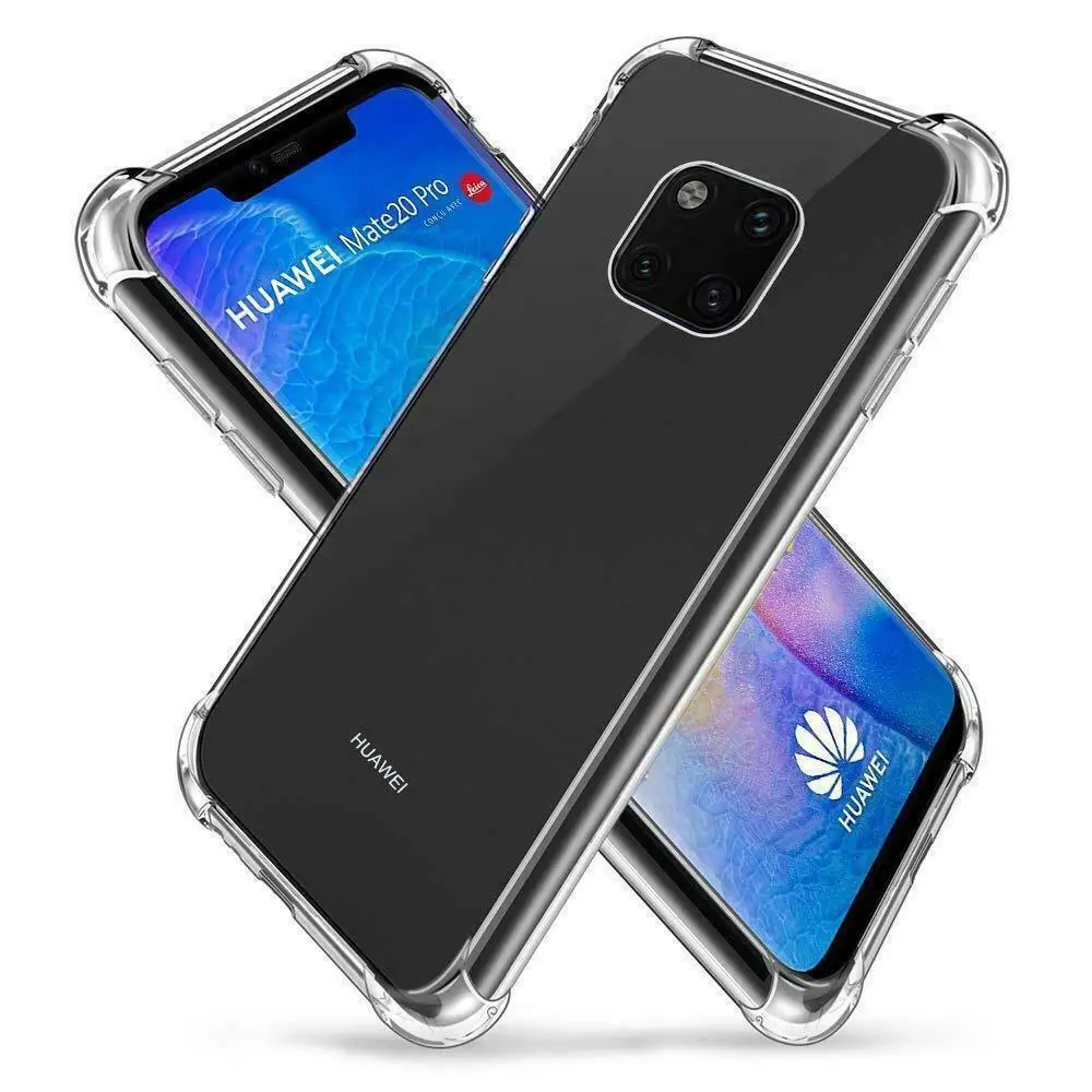 Прозрачные силиконовые чехлы для Huawei P30 Pro Mate 20 Lite мягкий прозрачный чехол из ТПУ