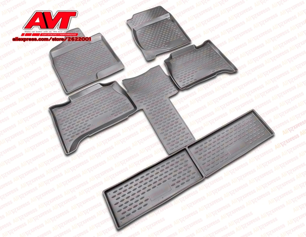 Коврики для Chevrolet Tahoe 2007 2015 6 шт. резиновые коврики Нескользящие аксессуары салона