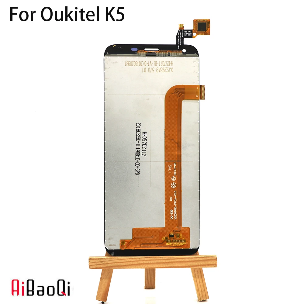 AiBaoQi 5,7 дюймов сенсорный экран 1440x720 ЖК-дисплей в сборе Замена для Oukitel K5 Android 7,0