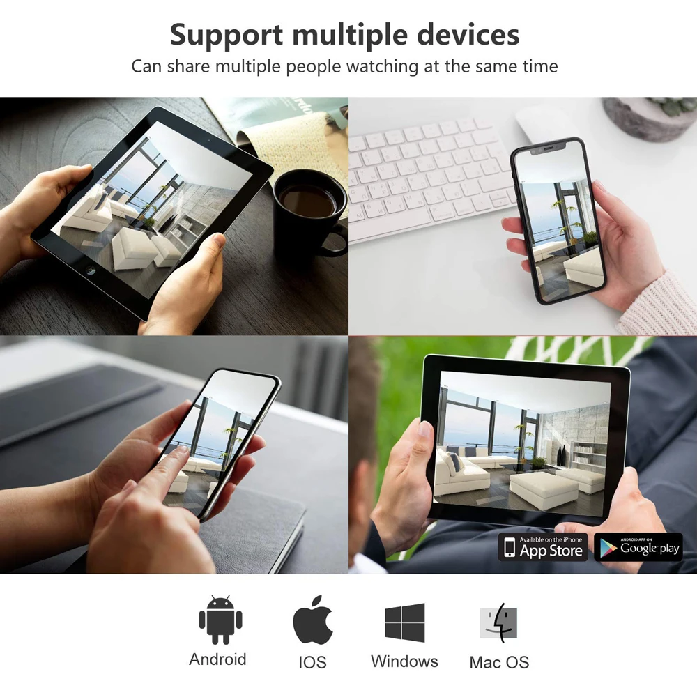 Беспроводная купольная IP камера VStarcam PTZ уличная видеонаблюдения 1080P HD 4X сетевая с