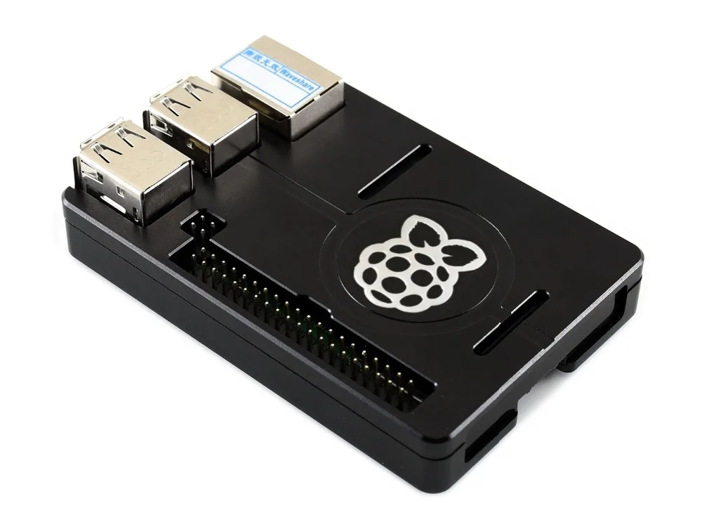 Официальный Raspberry Pi черный корпус из алюминиевого сплава для Модель B +/2 B/3 + ЧПУ