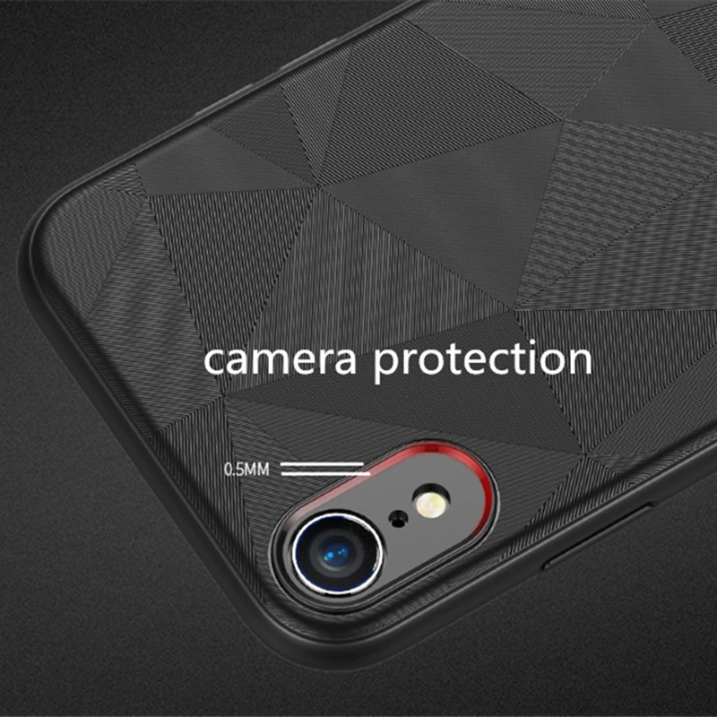 Модный чехол-накладка с геометрическим узором для iphone 6 6s 7 8 9 plus защитный мягкий