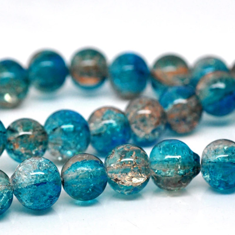 DoreenBeads стеклянные бусины круглые смешанные диаметр около 8 мм Отверстие: