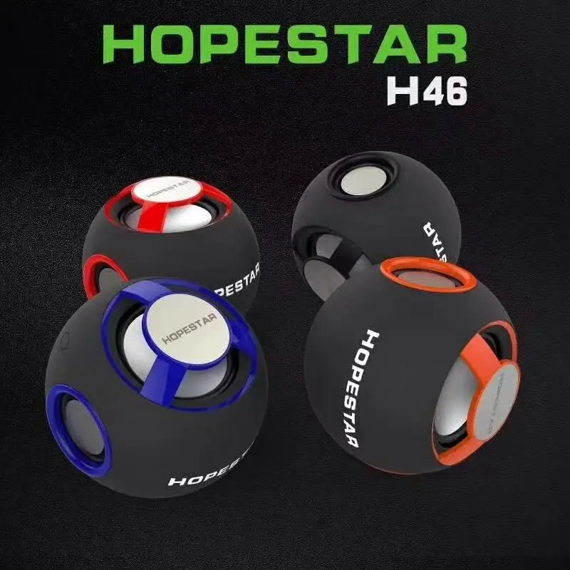 Hopestar H46 округлый дизайн Bluetooth динамик три ударная пленка беспроводной открытый