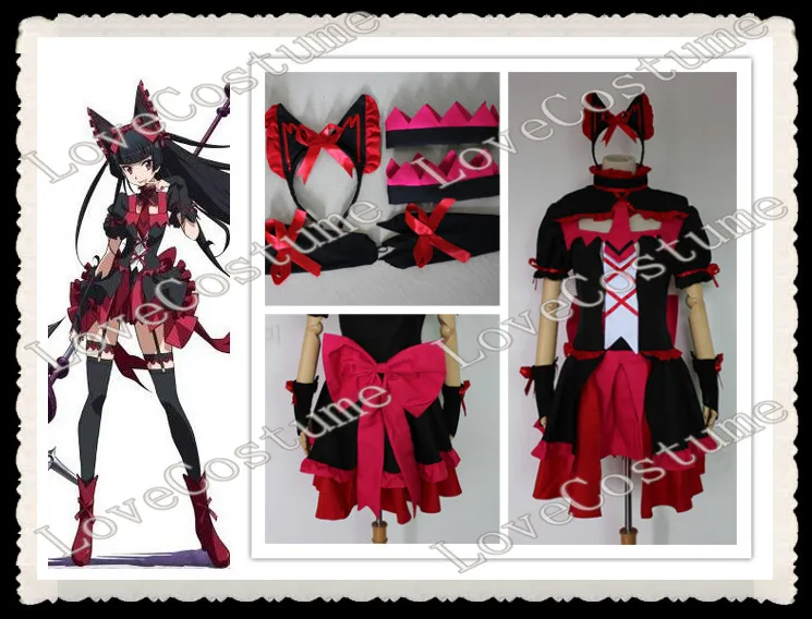 Костюм для косплея Gate Jieitai Kano Chi nite Kaku Tatakaeri Rory Mercury|tailor jeans|costume promotioncostum jewellery |