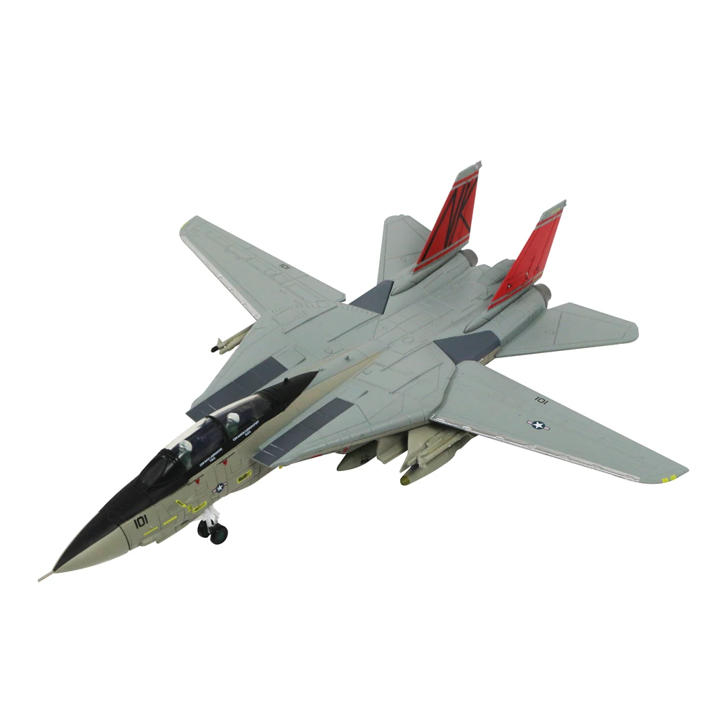 1/100 масштаб F 14 Tomcat боец металлический Военная Модель литья под давлением модель
